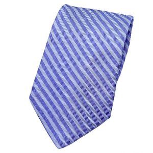 Faconnable France Mens Light Purple Striped Tie 58 3.75" Beautiful condition
